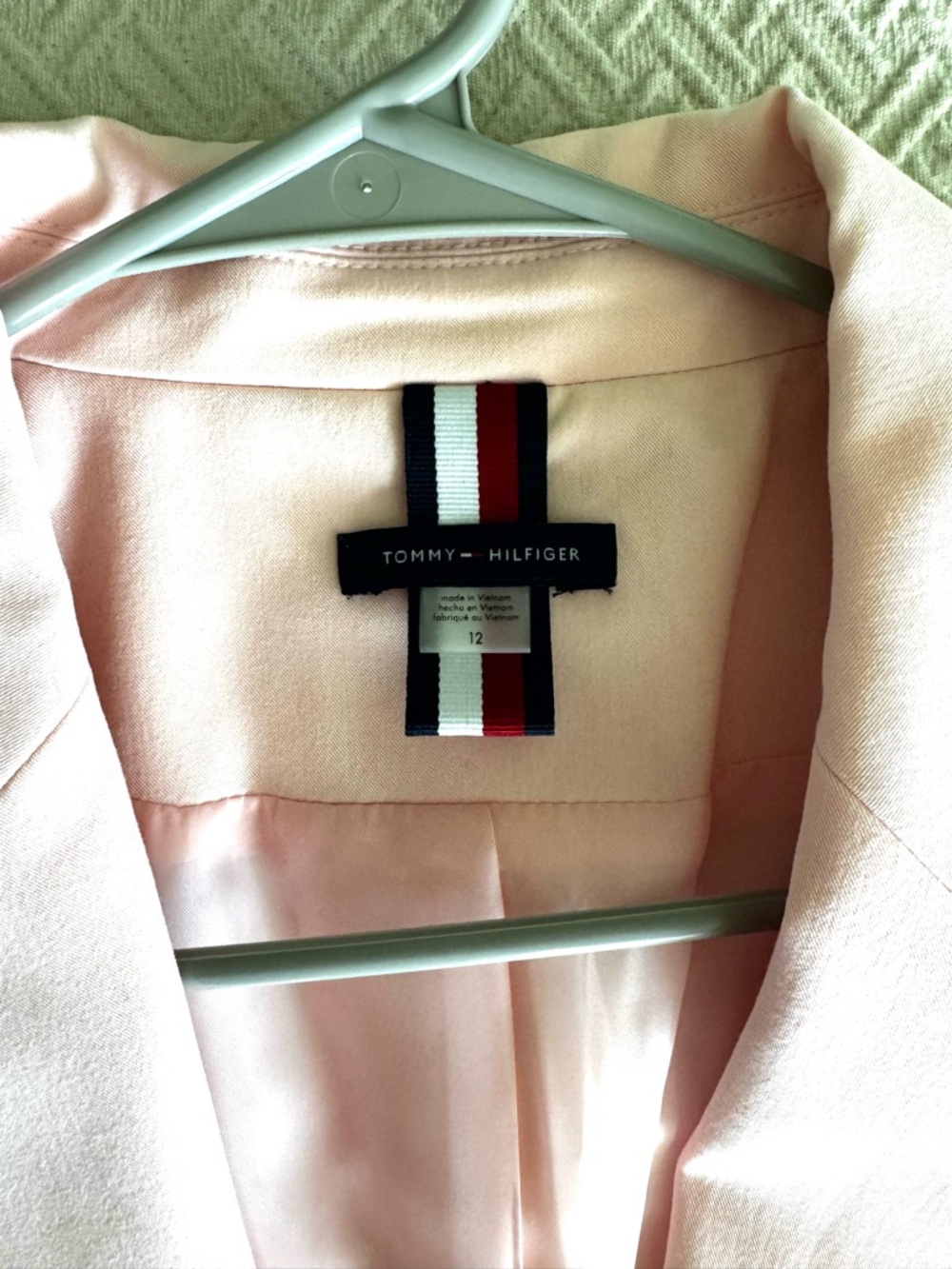 Tommy Hilfiger Light Pink Single-Button Blazer - Picture 3 of 5